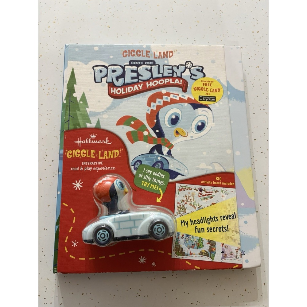 Interactive 2013 Hallmark , Book One , Presley's Holiday Hoopla With Car,‎ New